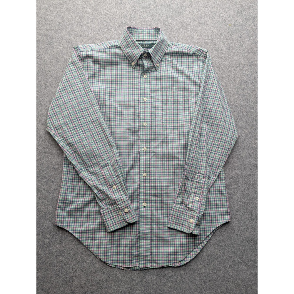 Ralph Lauren Classic Fit Non-iron Shirt 15.5 34/35 Multicolored Button Down